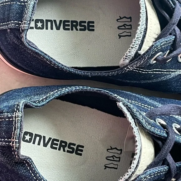 CHUCK TAYLOR CONVERSE DENIM FLAG SNEAKERS STARS STRIPES 4th JULY Mens 9.5 /W11.5 - Picture 8 of 16